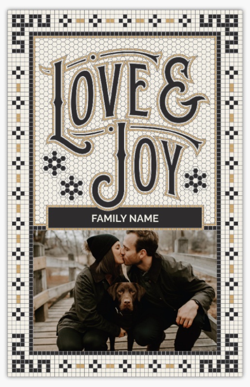 Design Preview for Newly Married Christmas Cards Templates, Flat 4.6" x 7.2" 