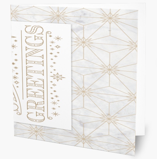 A seasons greeting stars white design for Business