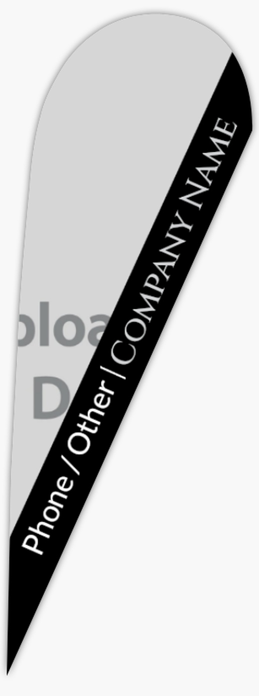 A 1 picture vertical black gray design for General Party with 1 uploads