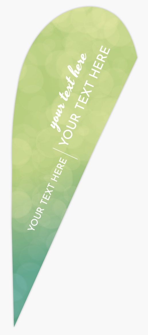 Design Preview for Elegant Flags Templates, 7.5' Teardrop Double Sided