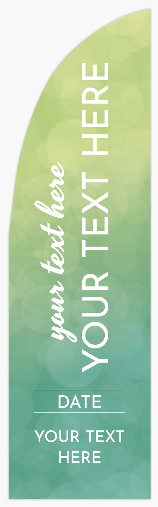 Design Preview for Elegant Flags Templates, 7.5' Straight Single Sided