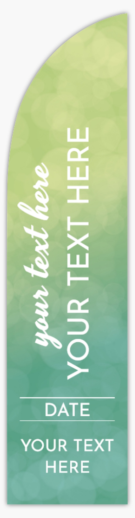 Design Preview for Elegant Flags Templates, 13' Straight Double Sided