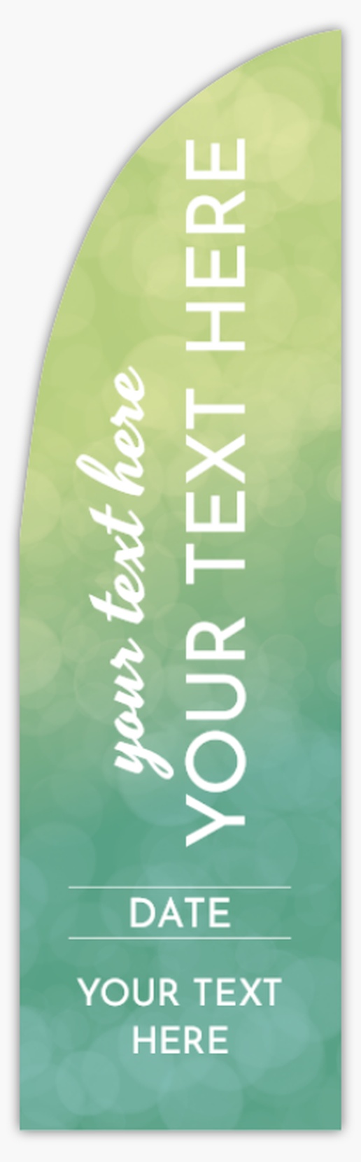 Design Preview for Design Gallery: Elegant Flags, 10' Straight Double Sided