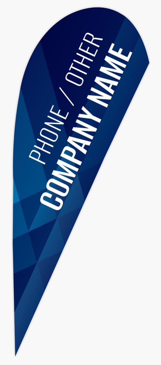 Design Preview for Marketing & Communications Flags Templates, 7.5' Teardrop Double Sided
