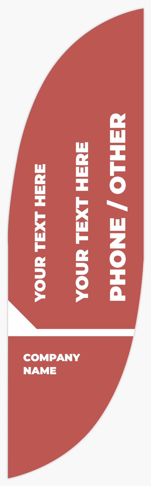 Design Preview for Retail & Sales Flags Templates, 7.5' Feather Double Sided