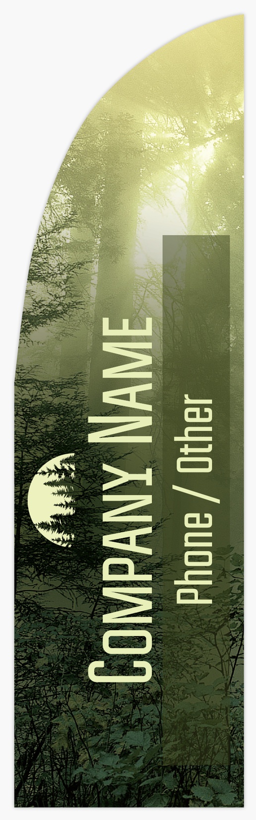 Design Preview for Nature & Landscapes Flags Templates, 7.5' Straight Double Sided