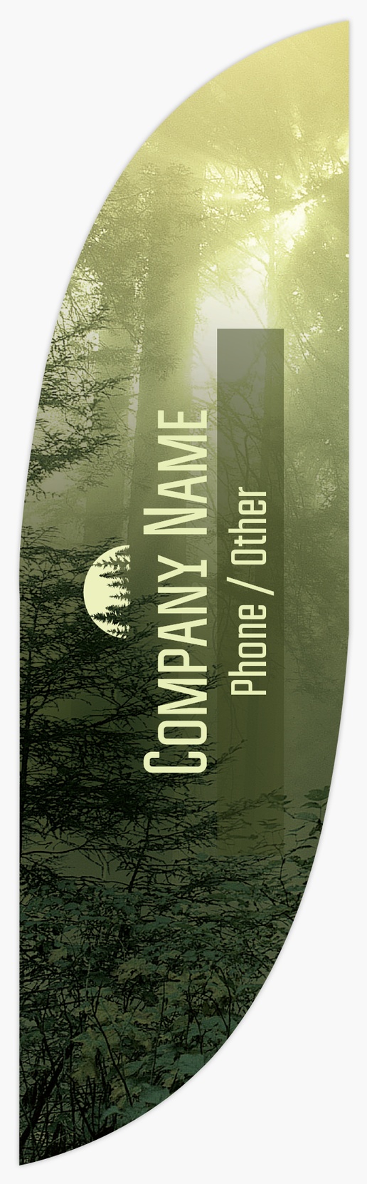 Design Preview for Nature & Landscapes Flags Templates, 7.5' Feather Double Sided