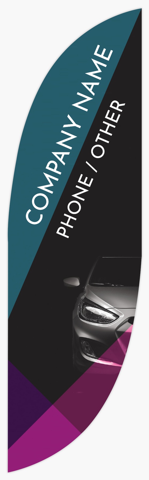Design Preview for Automotive & Transportation Flags Templates, 7.5' Feather Single Sided