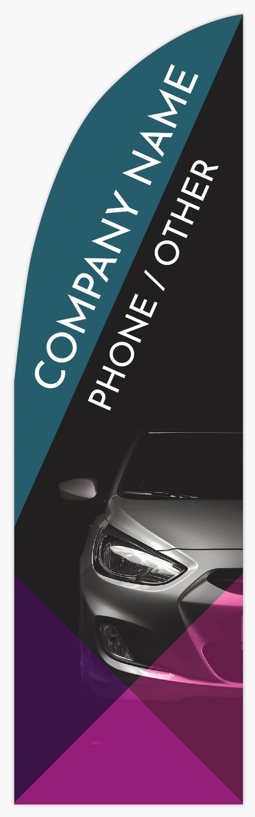 Design Preview for Automotive & Transportation Flags Templates, 7.5' Straight Single Sided