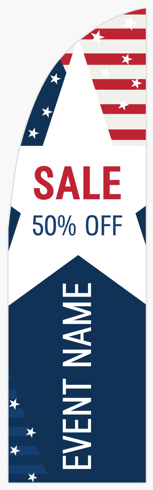 A patriotic sale star blue white design for Holiday & Seasonal