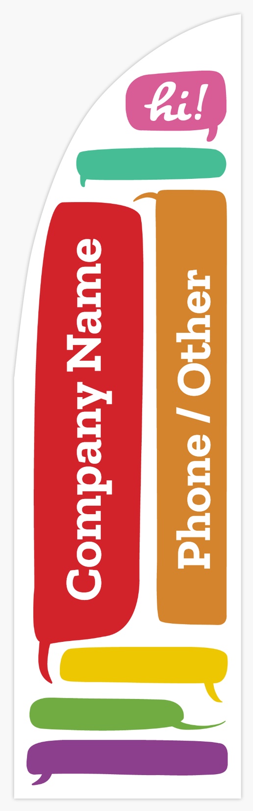 Design Preview for Education & Child Care Flags Templates, 7.5' Straight Double Sided