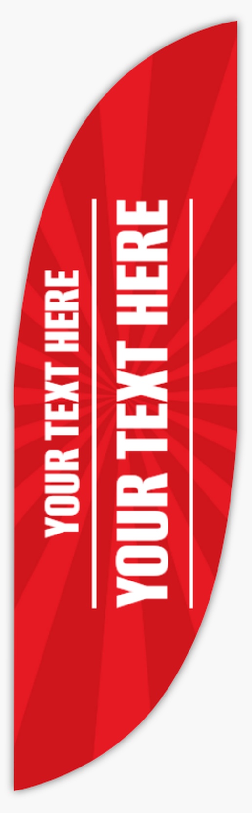 Design Preview for Retail & Sales Flags Templates, 10' Feather Double Sided