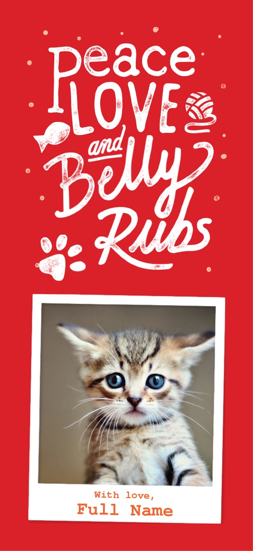 A cats pet red white design for Holiday with 1 uploads