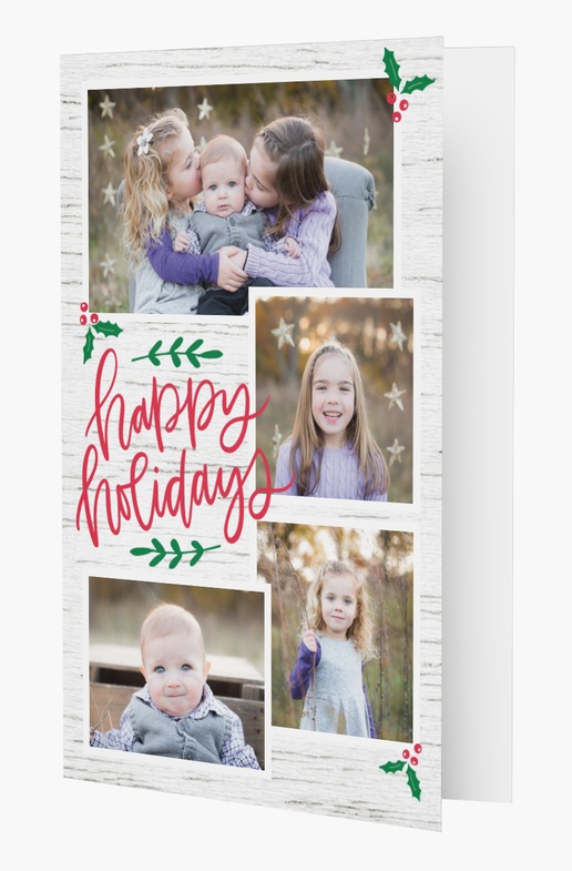 A 3 pictures rustic christmas white pink design for Holiday with 4 uploads