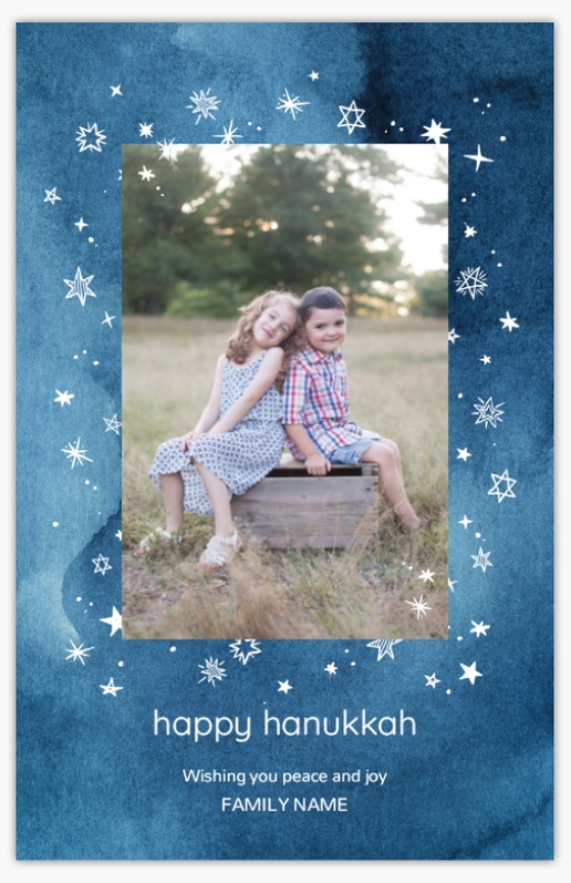 A 1 picture blue and silver blue design for Hanukkah with 1 uploads