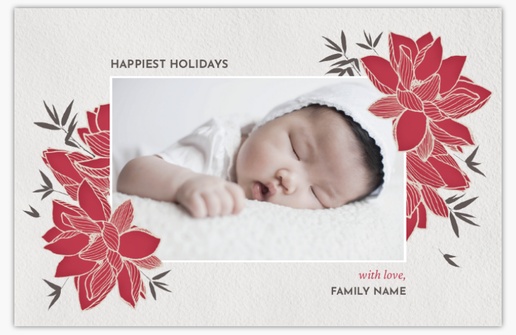 Design Preview for Chinese New Year Cards: Designs and Templates, Folded 4.6" x 7.2" 