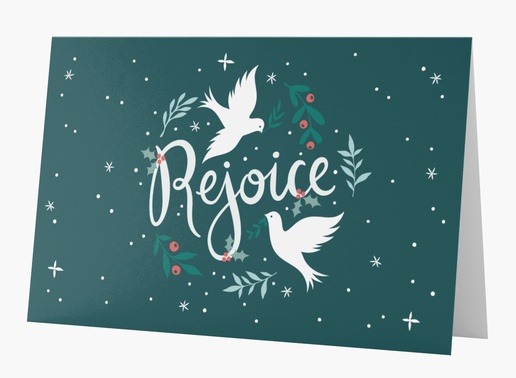 Design Preview for  Christmas Cards Templates, Folded 4.6" x 7.2" 