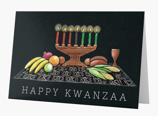 A new2019 happy kwanzaa black brown design for Kwanzaa