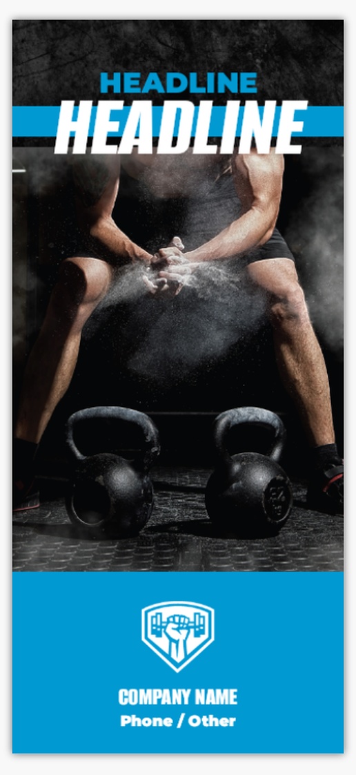 Design Preview for Personal Training Custom Rack Cards Templates