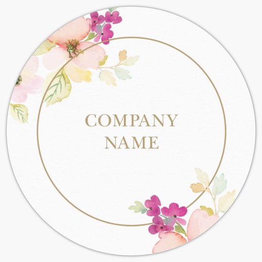 Design Preview for Beauty Consulting & Pampering Roll Labels Templates, 2" x 2"