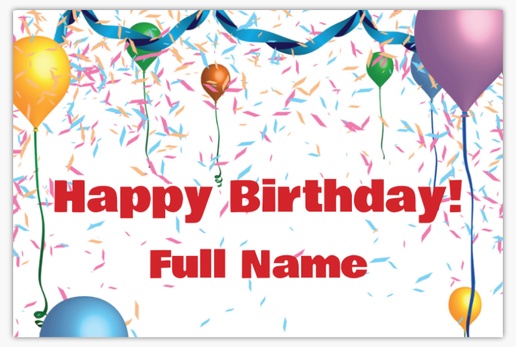 Design Preview for Birthday Foam Boards Templates, 24" x 36"