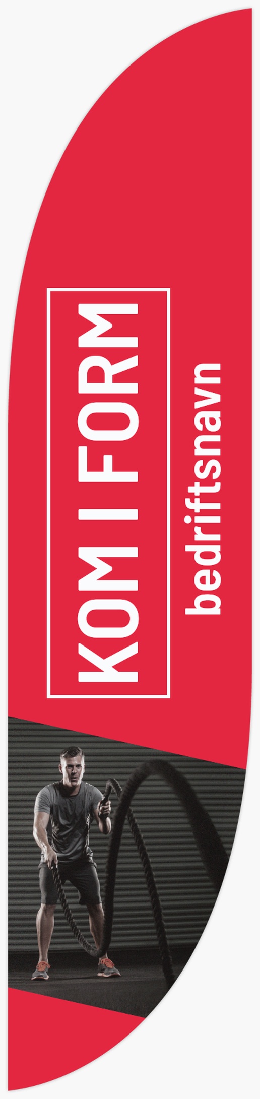 Forhåndsvisning av design for Designgalleri: Diett & kosthold Flagg, Fjær 4,5 m 