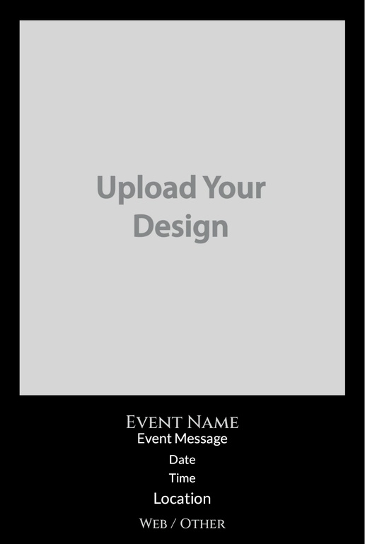 A 1 picture vertical cream black design for General Party with 1 uploads