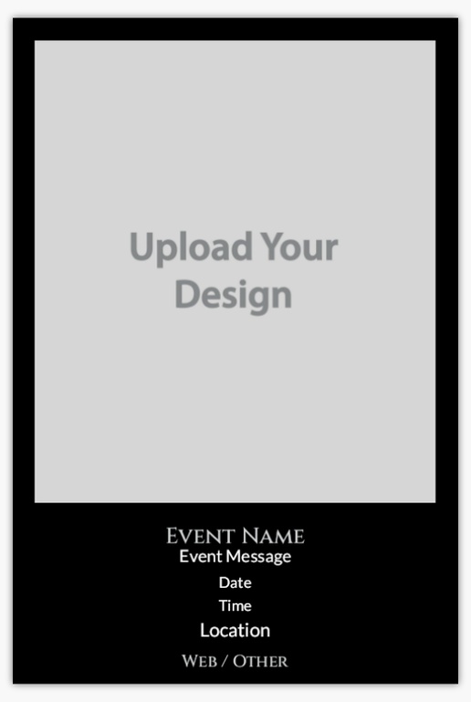A 1 picture vertical black design for General Party with 1 uploads