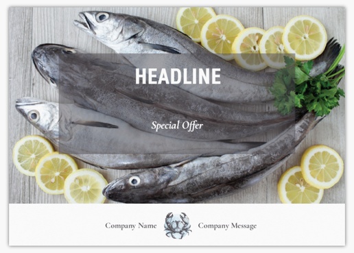 Design Preview for Design Gallery: fish markets Postcards, A6