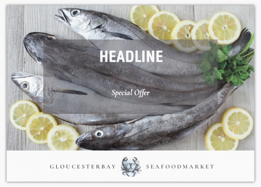 Design Preview for Design Gallery: Fish Markets Postcards, A6 (105 x 148 mm)