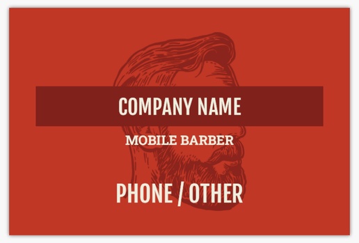 A mobile barber foil red design for Modern & Simple