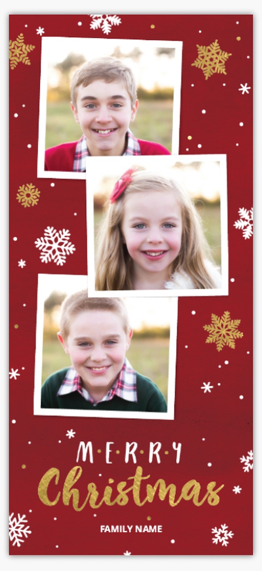 Design Preview for Design Gallery: Christmas Cards, Flat 4” x 8” 
