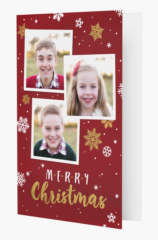 A christmas photo brown white design for Events with 3 uploads