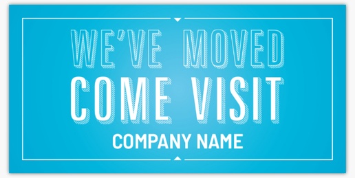 A business we've moved blue design for Moving