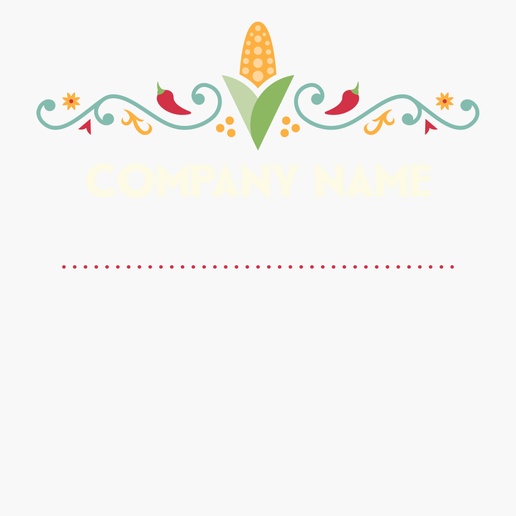 A latino corn cream orange design for Menus