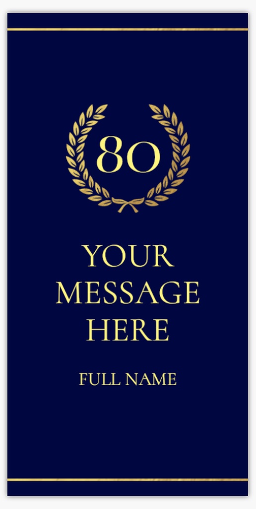 Design Preview for Milestone Birthday Vinyl Banners Templates, 1' x 2' Indoor vinyl Single-Sided