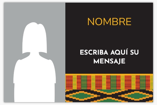 Un cultura africana invitación del partido de graduación diseño negro marrón para Eventos con 1 imágenes