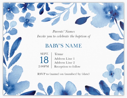 Design Preview for Religious, Christening & Baptism Invitations, 13.9 x 10.7 cm