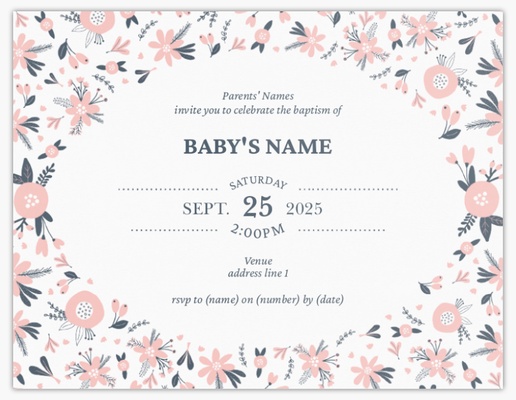 Design Preview for Religious, Christening & Baptism Invitations, 13.9 x 10.7 cm