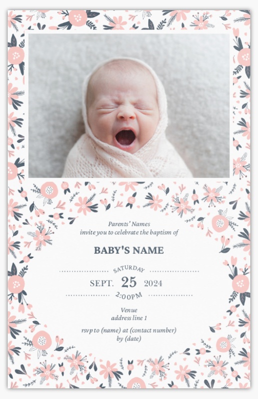 Design Preview for Design Gallery: Florals & Greenery Invitations & Announcements, Flat 18.2 x 11.7 cm