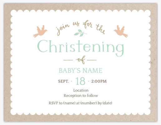 Design Preview for Invitations & Announcements, 5.5" x 4" Flat