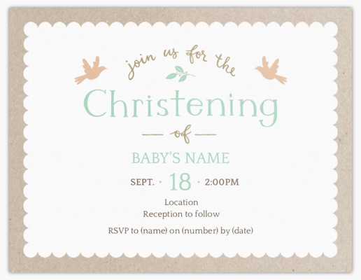 Design Preview for Invitations Templates & Designs, Flat 13.9 x 10.7 cm