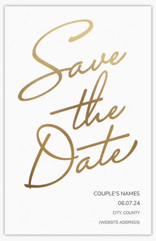 Design Preview for Design Gallery: Traditional & Classic Save The Date Cards, Flat 11.7 x 18.2 cm
