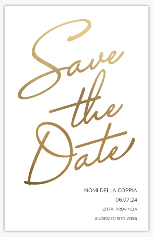 Anteprima design per Galleria di design: biglietti save the date per tipografico, 18.2 x 11.7 cm