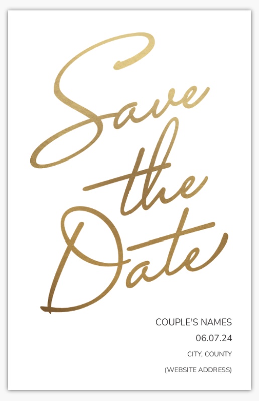 Design Preview for Design Gallery: Typographical Save The Date Cards, 18.2 x 11.7 cm