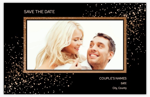 Design Preview for Elegant Save the Date Cards Templates, 4.6" x 7.2"