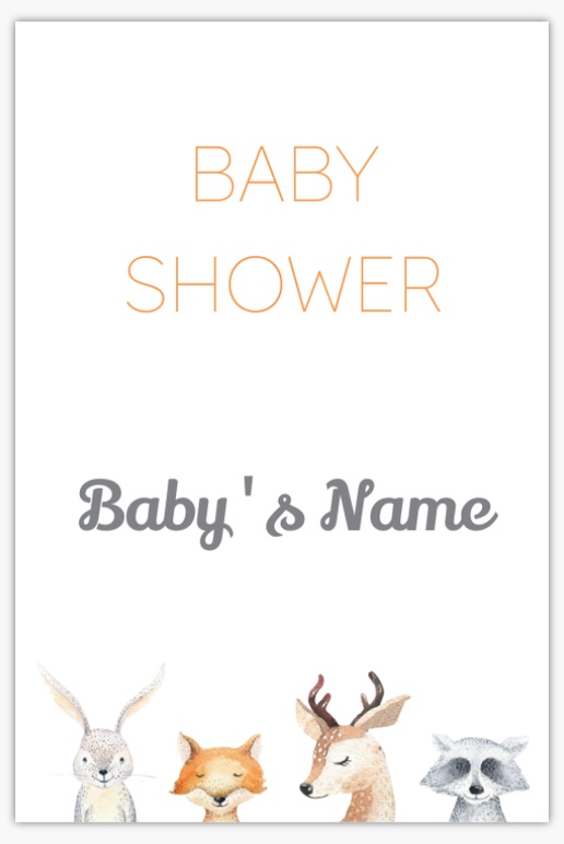 Design Preview for Design Gallery: Baby Shower Vinyl Banners, 4' x 6' Indoor vinyl Double-Sided