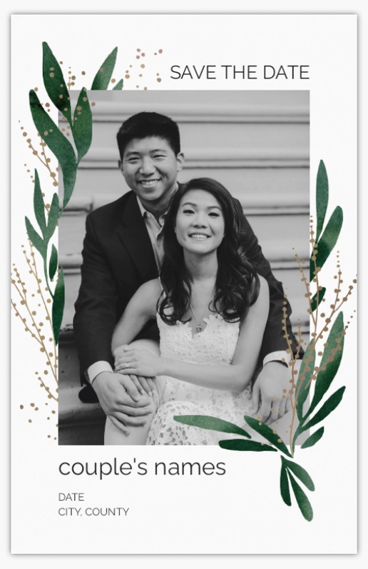 Design Preview for Templates for Traditional & Classic Save The Date Cards , Flat 11.7 x 18.2 cm