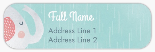Design Preview for Baby Return Address Labels Templates, White Paper
