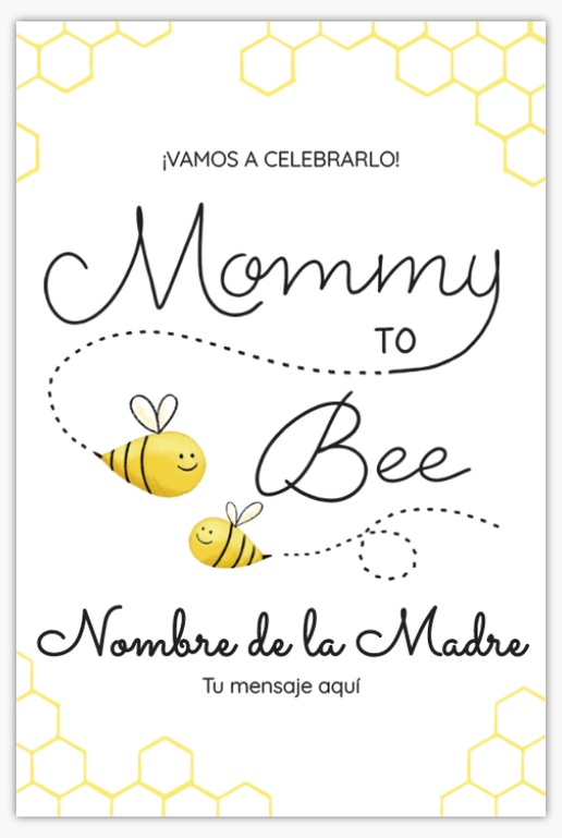 Un divertido colmena de abejas diseño gris amarillo para Bebés